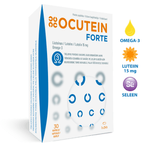 Ocutein FORTE – KOLMEKORDNE TOIME KUIVADELE, PINGUTAVATELE SILMADELE!