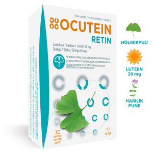 Ocutein RETIN – TÄIUSTATUD KOOSTIS PINGUTAVATE SILMADE KUDEDE MIKROTSIRKULATSIOONI PARANDAMISEKS!