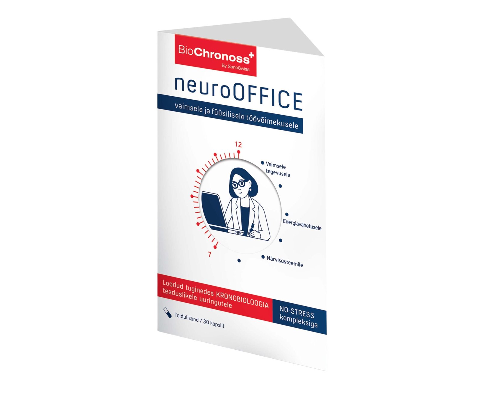 BioChronoss neuroOFFICE - VAIMSELE JA FÜÜSILISELE JA TÖÖVÕIMEKUSELE, 30 KAPSLIT